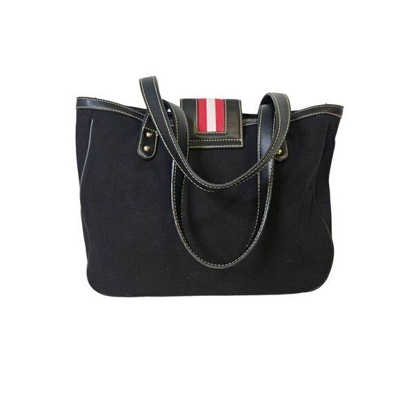 Chaps black canvas purse. - Picture 3 of 7